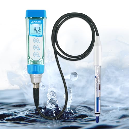 Apera Instruments PH60Z-HT Smart Handheld pH Meter Tester Kit with LabSen 865 pH/Temp. Electrode for Lab-Grade pH Measurement in High Temperature and/or Corrosive Water Solutions - style: High Temperature
