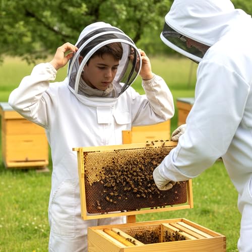 Black Beeswax Foundation Sheets, 20PCS for Langstroth Deep Frames | 8-1/2 Inch, Fits Langstroth Deep Frames, Wax-Coated Plastic, Food-Grade