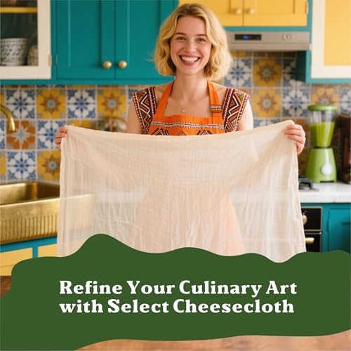 1 Yard 36x36 Inch Unbleached Cotton Cheese Cloth, Grade 100 XL CheeseCloth, Reusable for Food Straining & Cooking, Unfinished Edges Allow Custom Cutting, Premium Butter Muslin