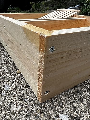 Bee Hive Top Feeder w/Floats Assembled Langstroth Beekeeping Equipment Made in USA (10 Frame) - size: 10 Frame