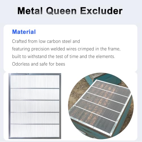 3Pcs Queen Excluder Metal Queen Bee Excluder for 10 Frame Beehive Beekeeping Queen Excluders Beekeeping Tools - size: 3 Pack 10 Frame