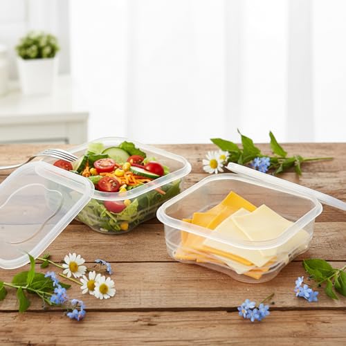 Cheese Container for Refrigerator 2 Pcs Reusable Sliced Cheese Container Clear Plastic Cheese-Slice Holder for Fridge, Fruits, Vegetables