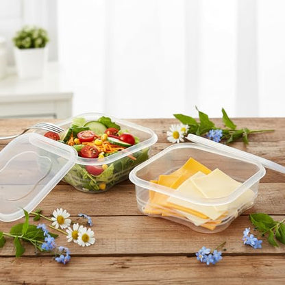 Cheese Container for Refrigerator 2 Pcs Reusable Sliced Cheese Container Clear Plastic Cheese-Slice Holder for Fridge, Fruits, Vegetables