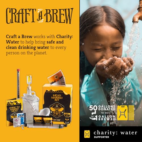 Craft A Brew - Deluxe Mead Making Kit - 1 Gallon Homebrew Starter Set with Backsweetening & Bottling Tools - DIY Mead Brewing Kit for Beginners - Just Add Honey - style: Mead Making Kit Deluxe