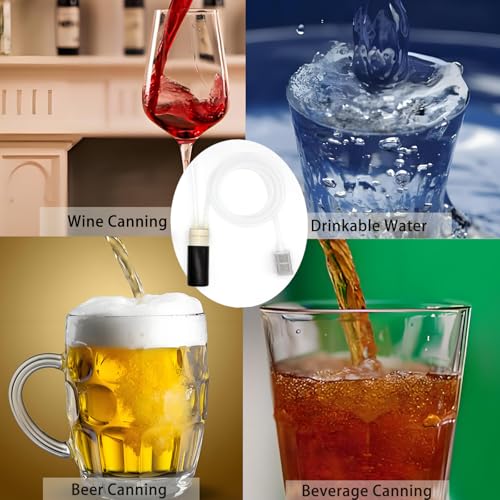 Portable Food Grade Wine Siphon USB Electric Auto-Siphon Self Priming Pump for Bottling Home Brew Wine, Beer, Beverages and Kombucha, DC 5v Mini water Transfer Pump, No Mess Leak,Low Noise