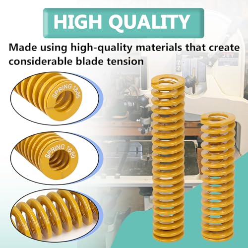 2 Pack Tension Coil Spring 0.71"x 3.5" & 0.71"x 2.5" | Replacement band saw tension spring, compatible with Jet, Delta, Rigid and most 14-inch band saw machines