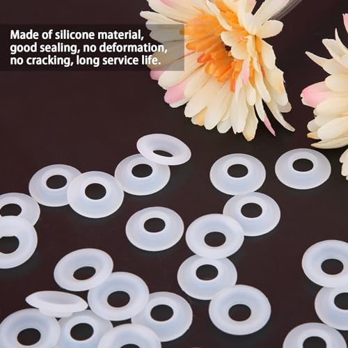 25pcs Silicone Gasket,Beer Bottle Cap Gasket,Beer Swing Flip Top Bottle Silicone Gaskets Home Brew Beer Soda Bottle Seal Gasket bottle gasket Home Brewing Gaskets Silicone Seals swing top