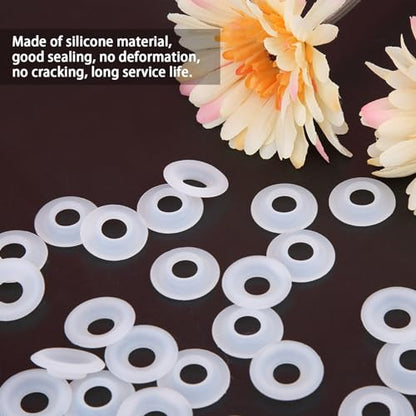 25pcs Silicone Gasket,Beer Bottle Cap Gasket,Beer Swing Flip Top Bottle Silicone Gaskets Home Brew Beer Soda Bottle Seal Gasket bottle gasket Home Brewing Gaskets Silicone Seals swing top