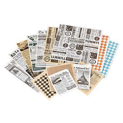 G.E.T. P-GT-1212-BR 12" x 12" Brown Food Word Text Grease-Resistant Food-Safe Wrap Paper, Deli Wrap, Clipper Mill (1000 Pieces) - color: Brown, size: 12" x 12", style: Brown with Black Ink
