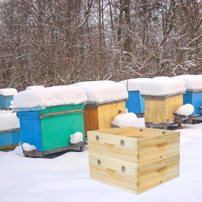 2Pcs Bee Hive Winter Quilt Box, Langstroth Overwintering Beehive Quilt Box for Bees Winter (8 Frame) - size: 8 Frame
