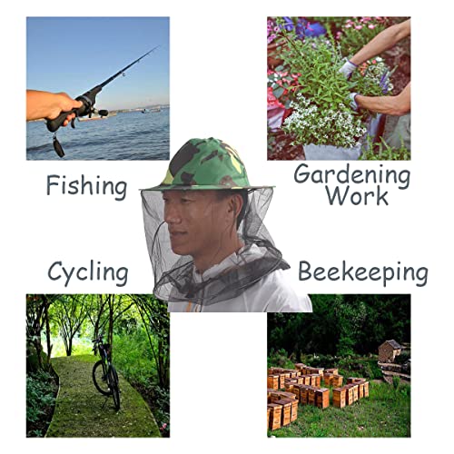 2 pcs bee Beekeeping Veil hat Head net Beekeeper Netting Cap beekeeper's Costume