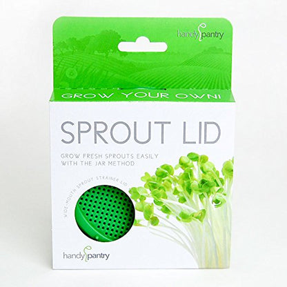 Sprouting Jar Strainer Lid - Fits Wide Mouth Jars - For Growing Sprouts & Other Uses