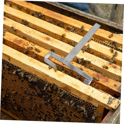 2Pcs Stainless Hive Frame Holder Stand Durable Beekeeping Tool for Frame Support Storage Detachable Design for Easy Cleaning Versatile Beekeeper Accessories