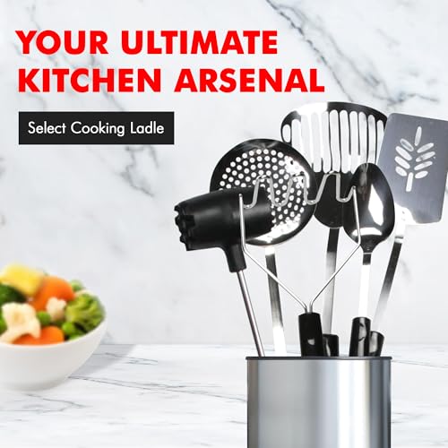 Chef Craft Select Cooking Ladle, 11.5 inch, Stainless Steel - size: 11.5 inch, style: Cooking Ladle