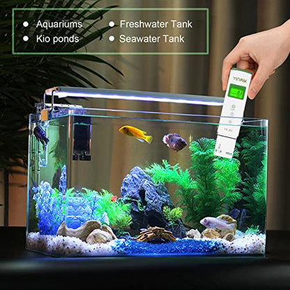 YINMIK YK-P01 pH Tester Digital pH Meter for Water Hydroponics, Accurate pH Temp Meter with ATC for Pool, Spa, Hot Tub, Indoor Plants, Drinking Water, Wine Beer Home Brewing, Aquarium - color: Green pH Tester