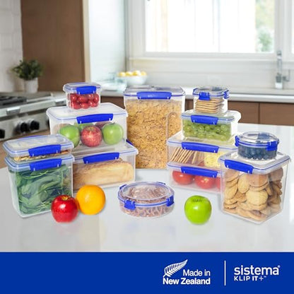 Sistema KLIP IT Large 7L Food Storage Container, Airtight & Stackable, Dishwasher, Freezer, & Microwave-Safe, BPA-Free - size: 7 L (Single)