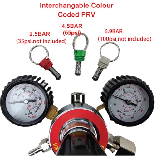 CO2 Gas Regulator MK4 Dual Gauge Multi Gas - TYPE 30 W21.8 Thread Beer Home Brewing