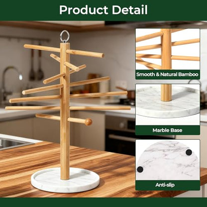 Pasta Drying Rack with Transfer Wand and 7 Bars, noodle drying rack Easy to Transfer for Drying Pasta and Cooking, Special Suspension Design for Large Storage pasta rack easy use pasta dryer - color: White