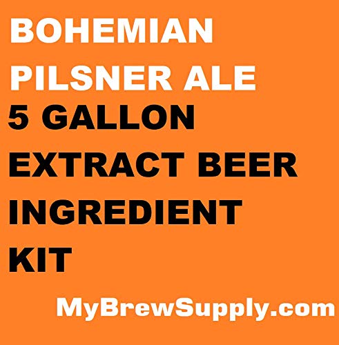 Bohemian Pilsner Ale Homebrew 5 Gallon Beer Extract Ingredient Kit By My Brew Supply