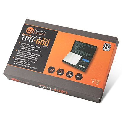 Weigh Gram Scale 600g x 0.1g,Pocket Scale, Digital Jewelry Scale, Food Scale, Kitchen Scale, Digital Pocket Scale - size: 600g / 0.1g (Standard)
