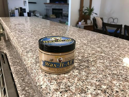 HOWARD WAX-IT-All - Protective Food-Grade Wax, Beeswax Wood Polish: Beautifies and Extends the Finish of Surfaces, Food Grade Beeswax Ideal for Wood, Stone, Metal, Cement, Paint, Plastics, 9 Fl oz - size: 9 Ounce (Pack of 1)