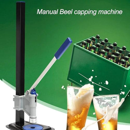 TsoLay Manual Perfume Press Capping Machine, Professional Bench Beer Bottle Capper with Non-Slip Base, 100-500mm Adjustable Height, for Homebrew Soft Drinks Homebrew Beer and Beverages
