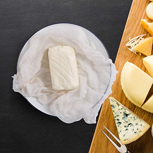 Sufaniq Cheese Cloths, Grade 100 (45 Sq Feet) 100% Pure Cotton Reusable Cheesecloth, Unbleached Ultra Fine Fabric, Cheesecloth for Straining, Premium Butter Muslin Cloth for Straining - 5 Sq Yard - size: Grade 100 - 5 Yard
