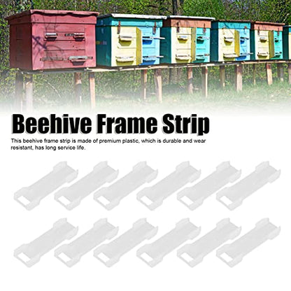 30PCS Frame Hive Spacer for Spacing Bee Frames, Beehive Frame Strip Plastic Bee Hive Frame Spcing Tool for Bee Farming