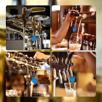 12Pack Beer Tap Plug Brush,2-in-1 Beer Faucet Cleaning Brush & Plug,Brush Beer Tap Cleaning Brush,Keg Beer tap Cleaning Kit,Fits Most Standard Beer Taps,Kegerator - size: 12Pack