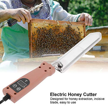Electric Heating Honey Scraper, 50-180? Temperature Control Honey Uncapping Hot Knife with Memory Function Beekeeping Stainless Steel Tools Extractor Equipment Beekeeping Tools