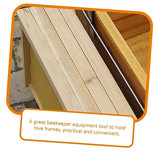 ibasenice 3pcs Beehive Frame Holder Stainless Steel Beekeeping Tool for Beekeepers