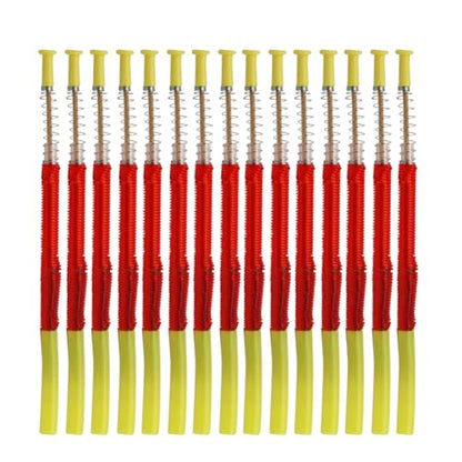 Beekeeping Moving Grafting Needle Tool 15PCS Shift Needle Bee Beekeeper Hive Queen Larva Hive Feeding Tools Apiculture Supplies (Yellow) - color: Yellow