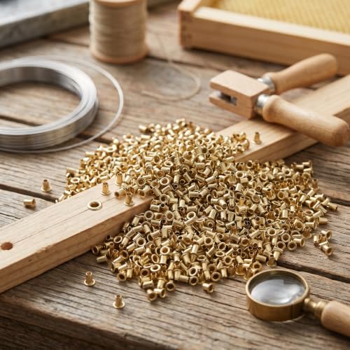Bee Frame Eyelet, 1000pcs Beehive Nest Box Frame End Threading Hole Eyelets Beekeeping Tools