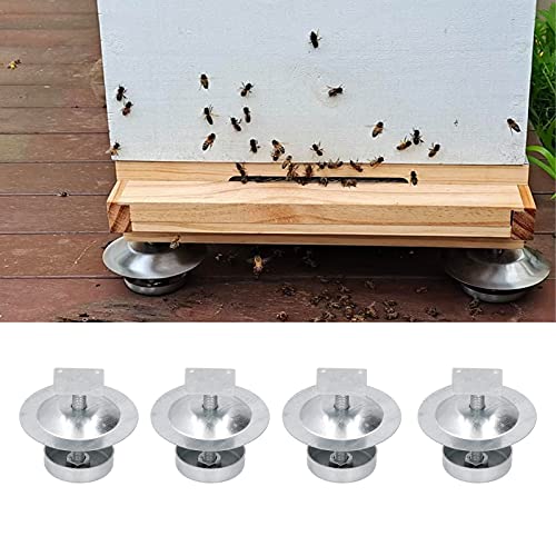 Beehive Feet, 8 Pcs Beehive Stands Stainless Steel Beekeeping Hive Support Tools for Outdoor Garden Beekeeper