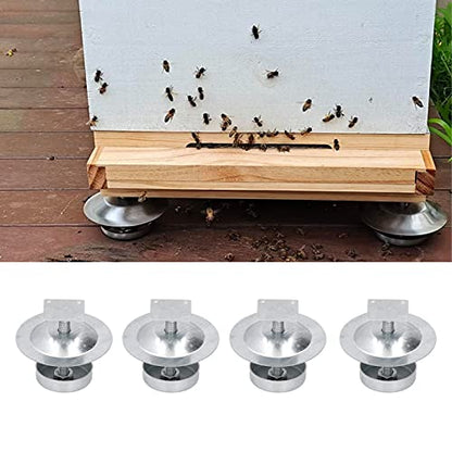 Beehive Feet, 8 Pcs Beehive Stands Stainless Steel Beekeeping Hive Support Tools for Outdoor Garden Beekeeper