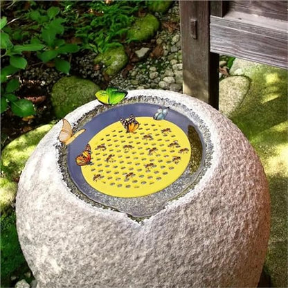 10pcs Bee Water Catcher Cups Tray Bee Drinking Station Bee Watering Feeder Honeycomb Beekeeping Setups Luring Insets Waterer | Yellow Circle - color: Yellow Circle