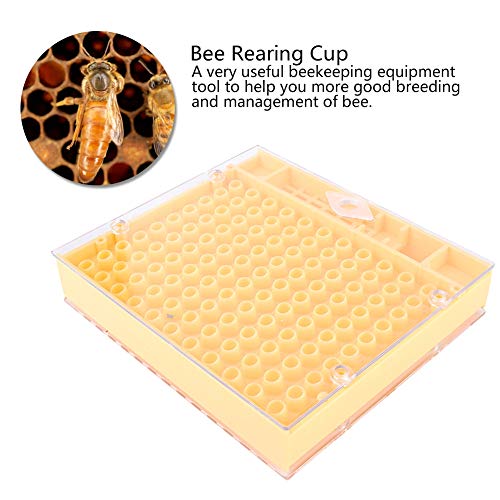 Queen Rearing System Kit | 110 Plastic Cell Cups Grafting - Innovative Design | Queen Cage & Breeding Box for Beekeeping/Apiary Management | Reusable Tools