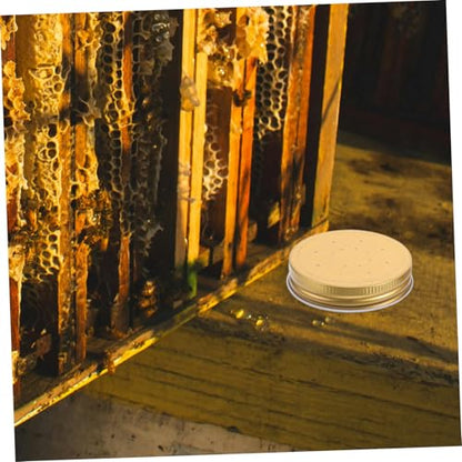 ibasenice 4pcs Beehive Entrance Water Feeder Station Easy to Install Beekeeping Tool for Hive Management and Multifunctional Design Protective Lid for Bee Watering