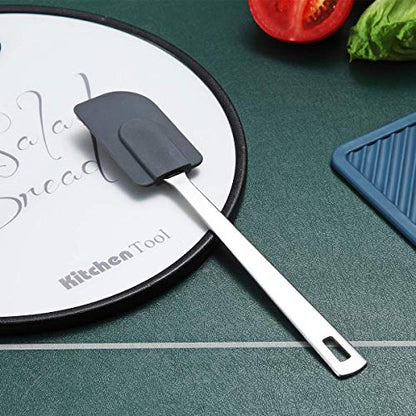 Silicone Spatulas, Berglander Flexible Scrapers Baking Mixing Tool, Baking Tools, Rubber Spatula, Heat Resistant, Dishwasher Safe, Easy to Clean - size: M. Flexible Scraper