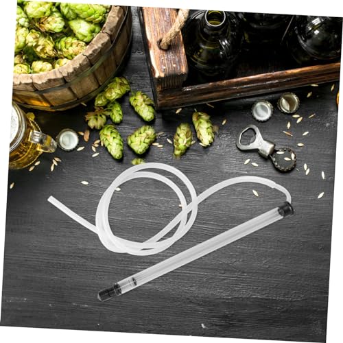 MAGICLULU 1 Set Auto Siphon Wine Transfer System with Clear Hose Lightweight Siphon Tubing for Easy Pouring for Home Brewing and Bottling Wine
