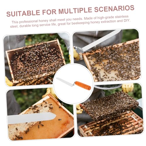 VANZACK Stainless Steel Uncapping Knife for Efficient Honey Extraction Type Design Handle Essential Beekeeping Tool for Honey Scraping and Uncapping