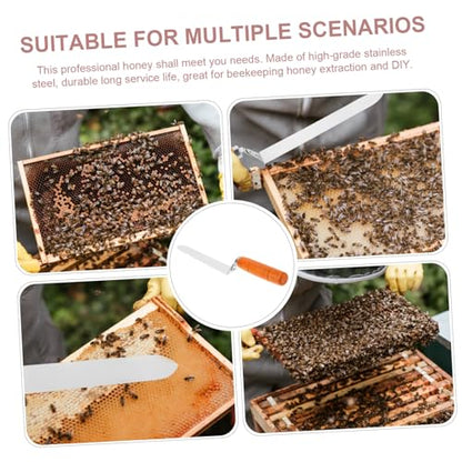 VANZACK Stainless Steel Uncapping Knife for Efficient Honey Extraction Type Design Handle Essential Beekeeping Tool for Honey Scraping and Uncapping