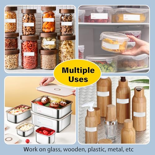 1000pcs Food Labels, AIMEIKI 1 x 3 Inch Removable Date Stickers Freezer Labels for Food Containers, Easy to Write-On & No Residue (2 Rolls) - style: 1x3inch labels