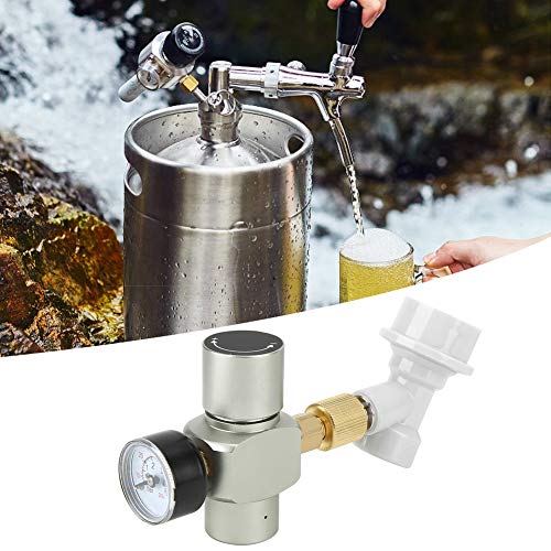CO2 r, Mini Keg Regulator, Portable Beer Keg Dispenser, Gas s Lock Quick Disconnect for Home