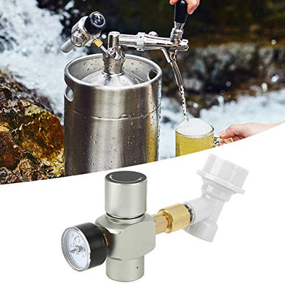 CO2 r, Mini Keg Regulator, Portable Beer Keg Dispenser, Gas s Lock Quick Disconnect for Home