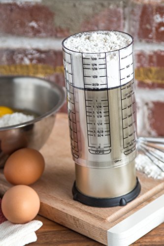 KitchenArt Professional Series 2 Cup Adjust-A-Cup, Champagne Satin, Adjustable, 1/8 to 2-Cup - color: Satin