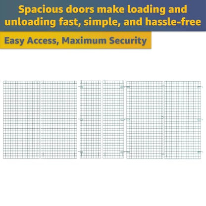 18" x 60" x 61" NSF Commercial Heavy Duty Green Epoxy Wire Security Cage Kit, Metal - color: Green, size: 18" x 60" x 61" Only Security Cage