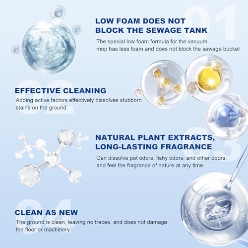 Nukisa 5 Bottles Compatible with Tineco Cleaning Solution 500ml Per Bottle Lavender Scents Floor Cleaner Compatible with All Robot Vacuums with Mopping and Cordless Wet/Dry Vacuum (Lavender Scents)