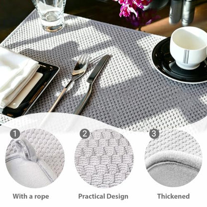 2 Pack Microfiber Dish Drying Mat,30*24 inch Absorbent Dish Drainer Kitchen Counter,Large Size Dish Drying Pad for Countertops,Sinks,Draining Racks(Gray) - size: 2PCS 30×24 inch