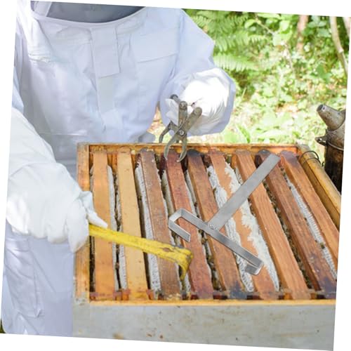 Toyvian 2pcs Stainless Steel Beekeeping Frame Holder Stand Detachable Bee Frame Support Tool for Hive Tool Storage Efficient Organization Supplies for Beekeepers